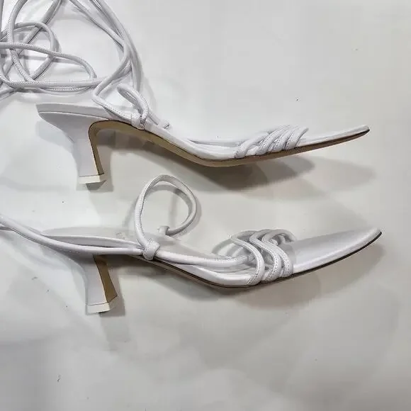 3JUIN Dafne Sandal in White